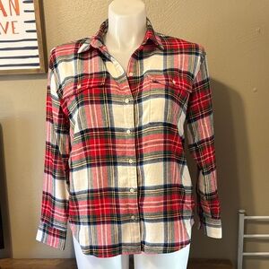 Old Navy Plaid Boyfriend Shirt